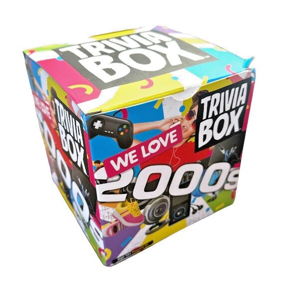 Trivia Box Other - We love 2000s Trivia Box - Includes 189 Question Cards, 20 Picture Cards, 1 Rule